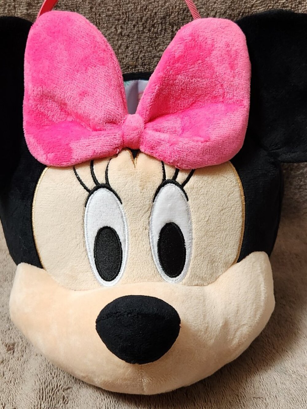 MINNIE MOUSE Official Disney Plush Basket - NEW NWOT - Picture 2 of 7